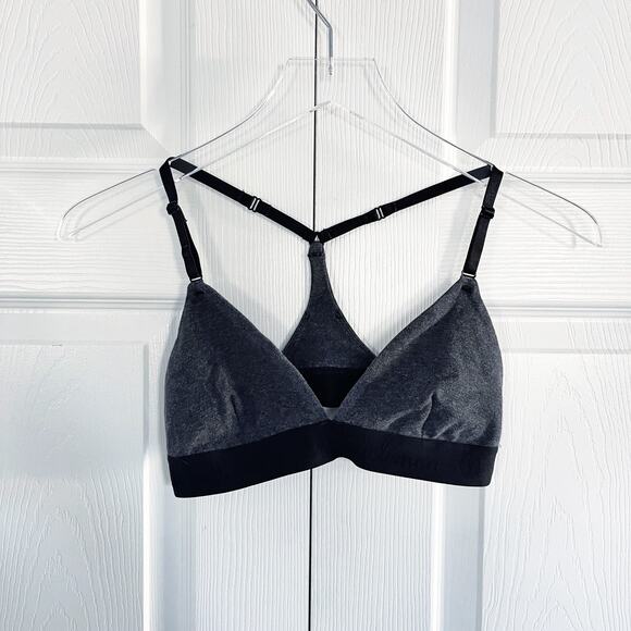 lululemon athletica Other - Lululemon Live Natural Bra II Heathered Inkwell Gray Black Yoga Bra Athleisure